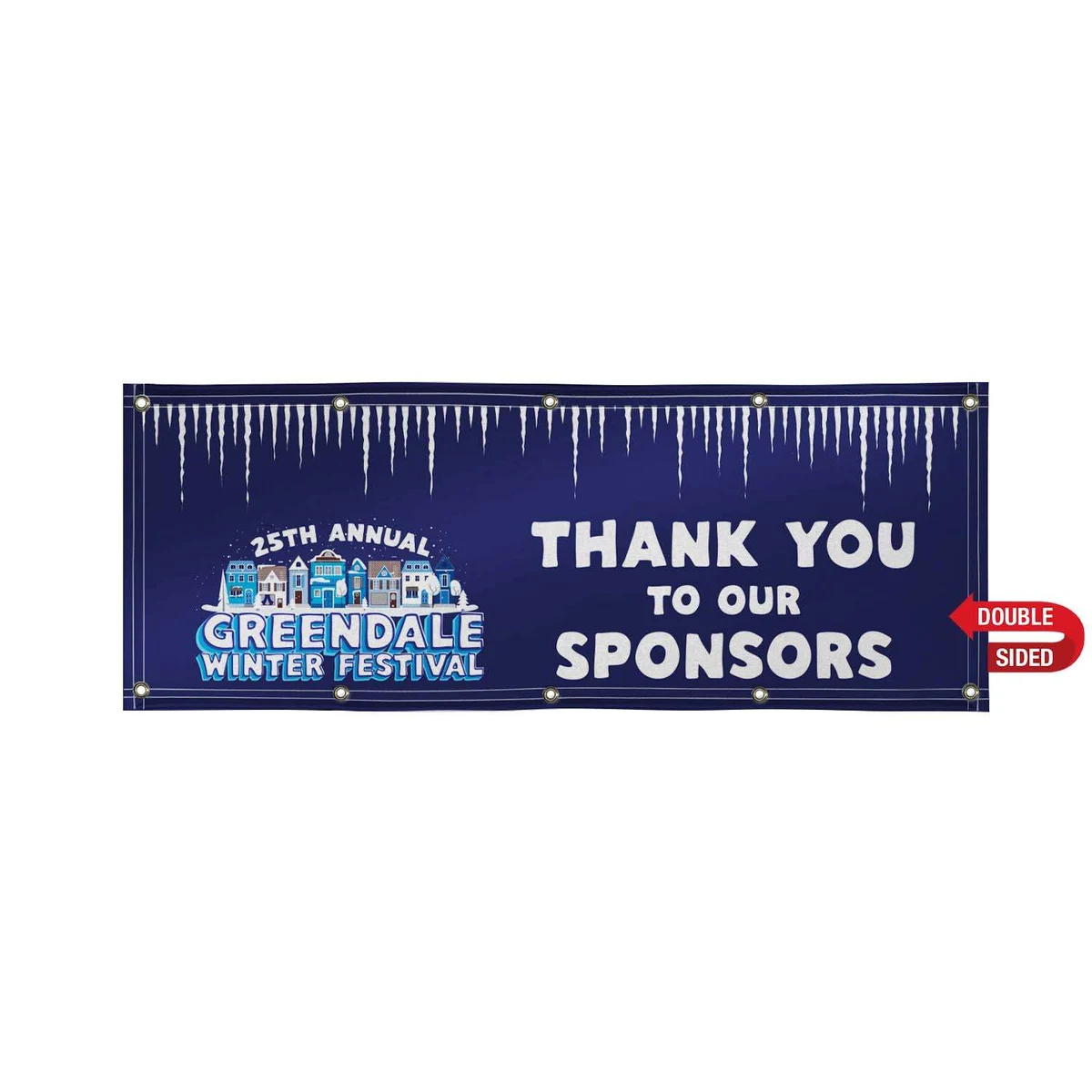 3' x 8' 18 oz. Vinyl Banner Double-Sided 1