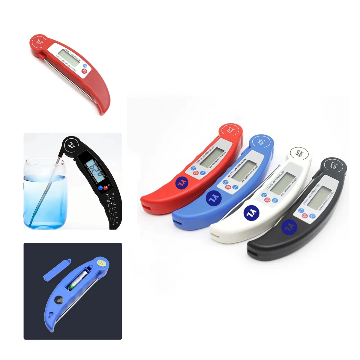 MOQ50 Digital Food Thermometer Probe Kitchen BBQ 1