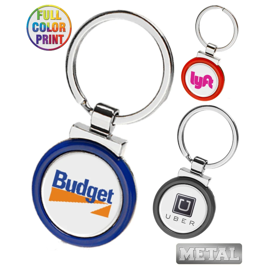 Metal Color Keychain-Full Color Dome 1
