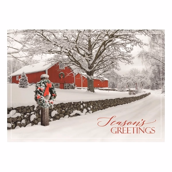 Rustic Ranch Holiday Greeting Card
