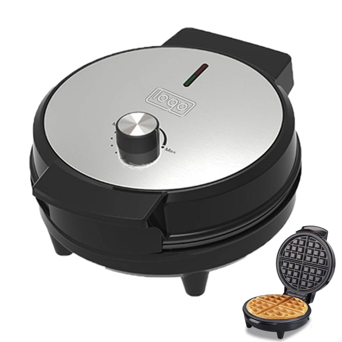 Stainless Steel Waffle Maker – Non-Stick & Safe 1