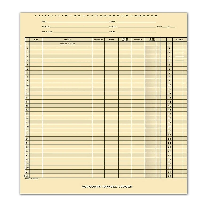 Accounts Payable Ledger 1