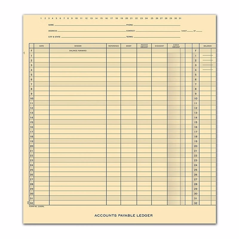 Accounts Payable Ledger