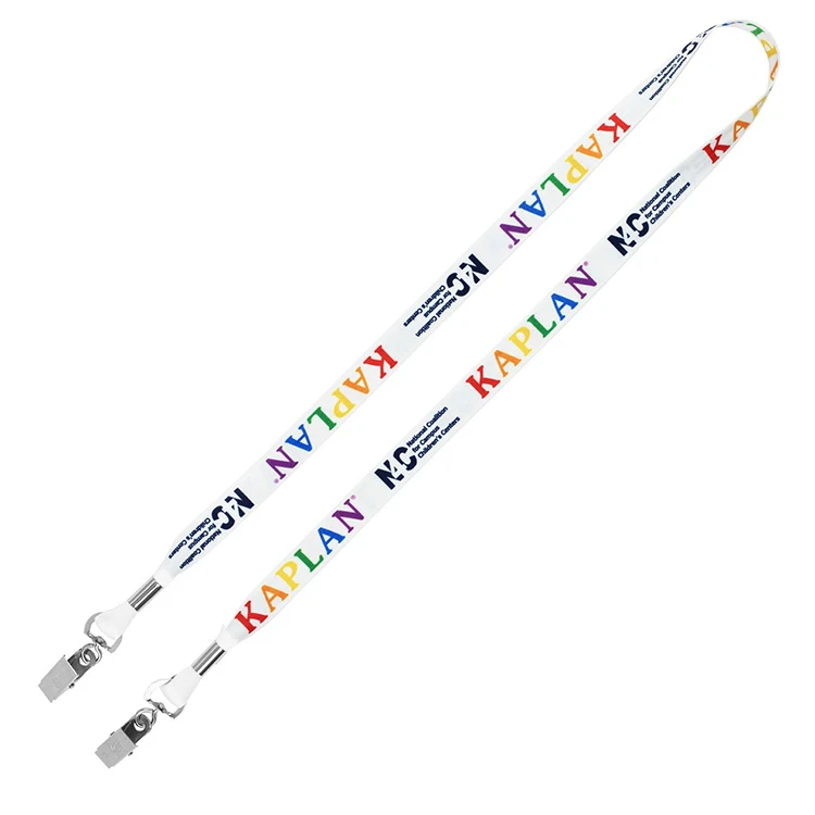 "ROMEO" 5/8" Dual Attachment Soft & Smooth Sublimation Lanyard 1