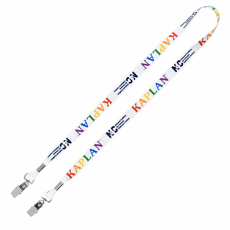 "ROMEO" 5/8" Dual Attachment Soft & Smooth Sublimation Lanyard
