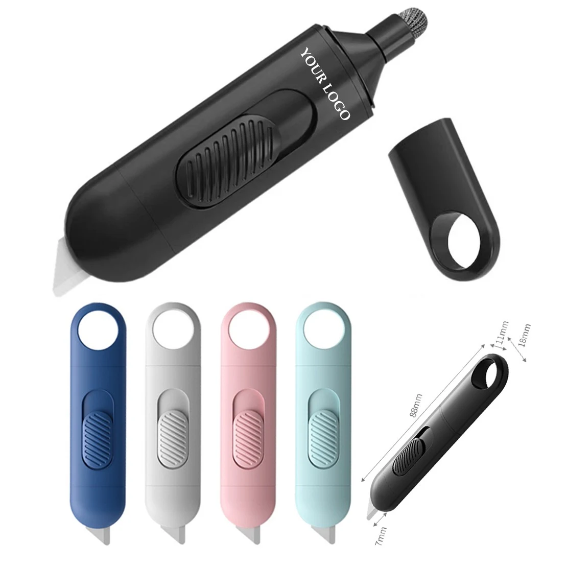 Mini Box Cutters With Touchscreen Pen 1