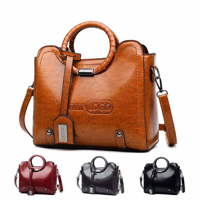 PU woven tote bag for women