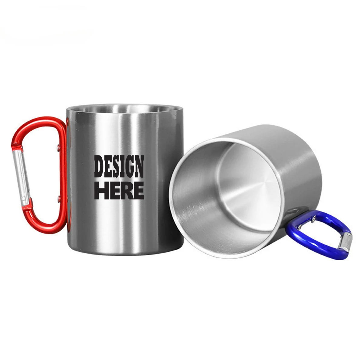 Double Wall Stainless Steel Carabiner Mug 1