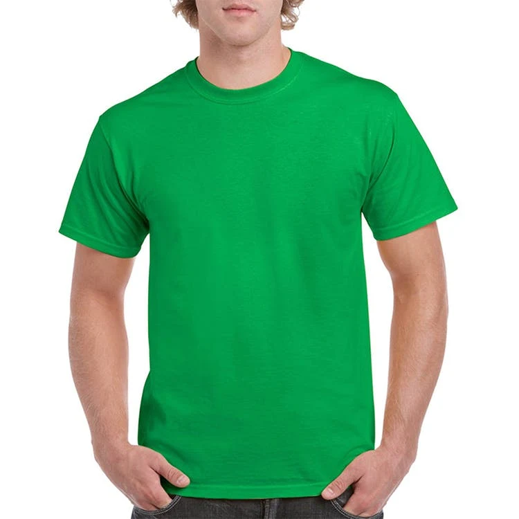 Gildan Cotton Men's T-Shirts Irish Green Medium 1