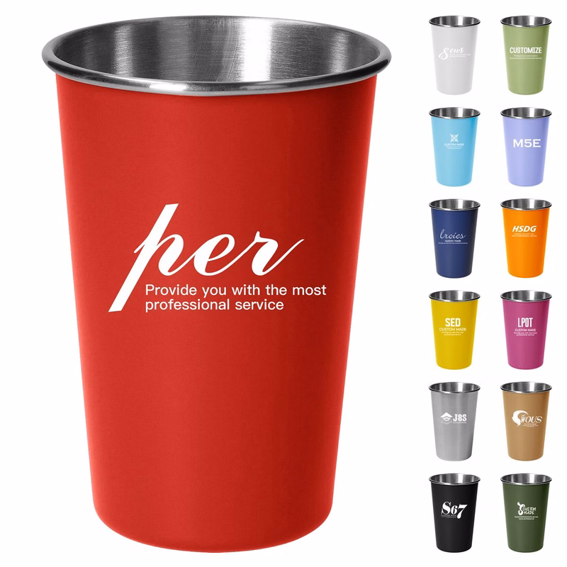 16OZ Stainless Steel Pint Cups