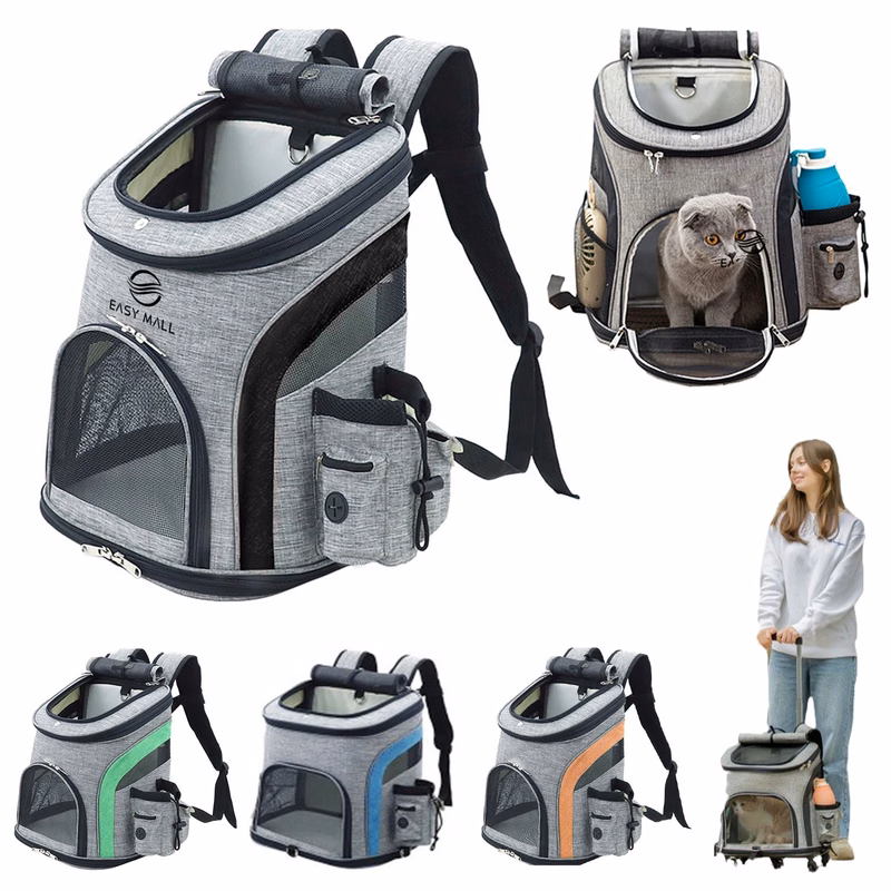 Breathable Foldable Oxford Pet Backpack