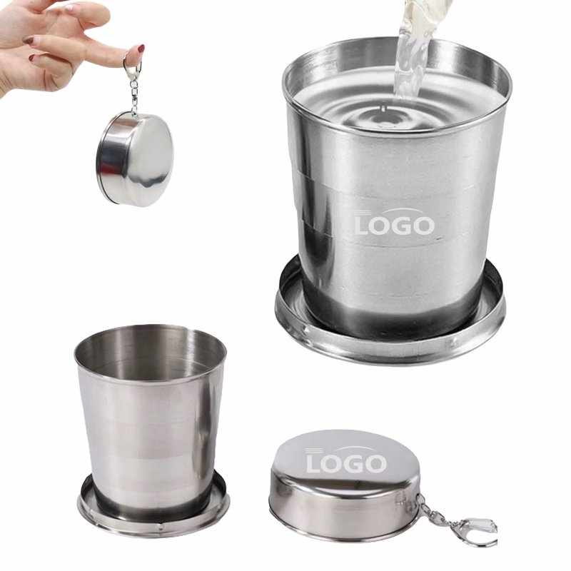 9zoz Collapsible Stainless Steel Mug MOQ20