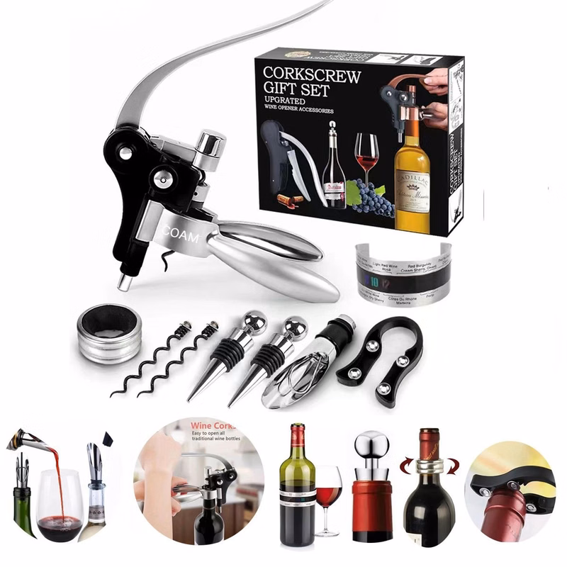 9 Pcs Wine Bottle Opener Corkscrew Set