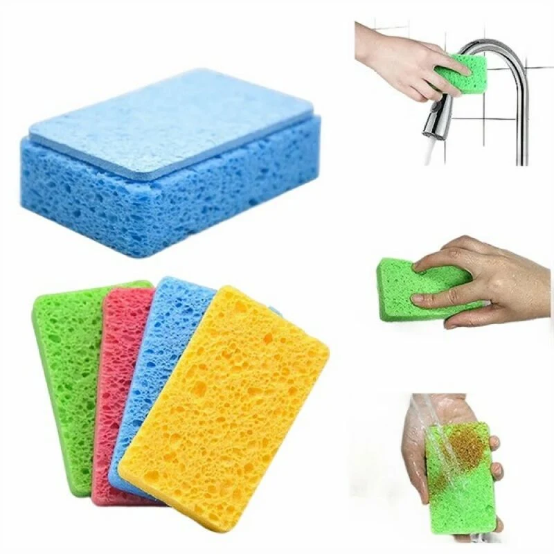 5" Standard Compressed Rectangle Sponge 1