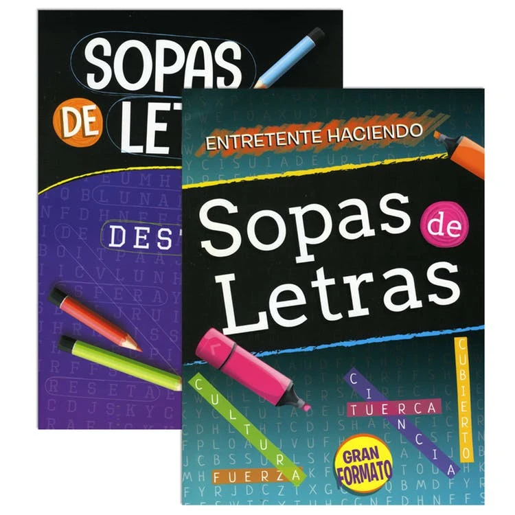 Word Search Books - Spanish 64 Pages Two Titles 1