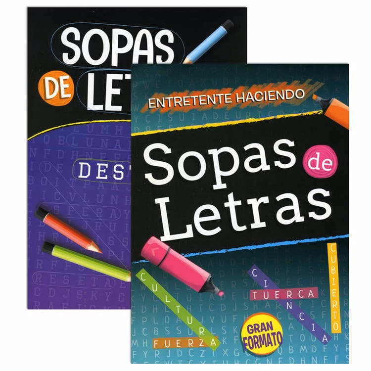 Word Search Books - Spanish 64 Pages Two Titles
