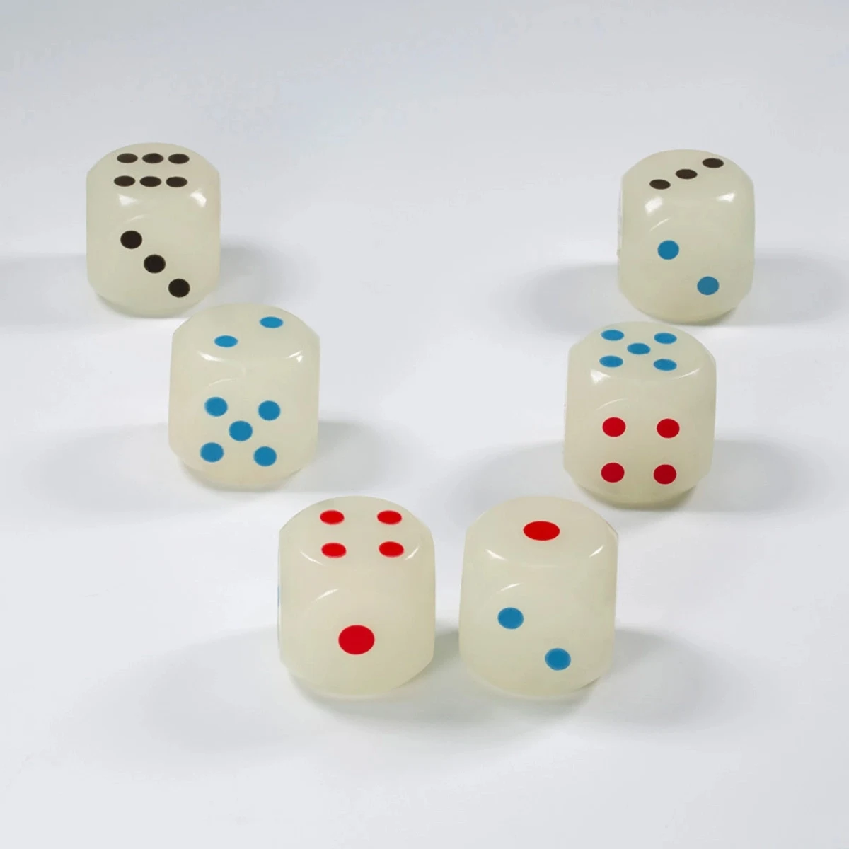 Rubber Glowing Dice Bouncy Ball 1