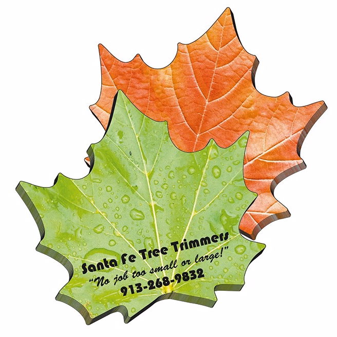 Adhesive Note Shape - Leaf (3.625x3.5) - 100 Sheets