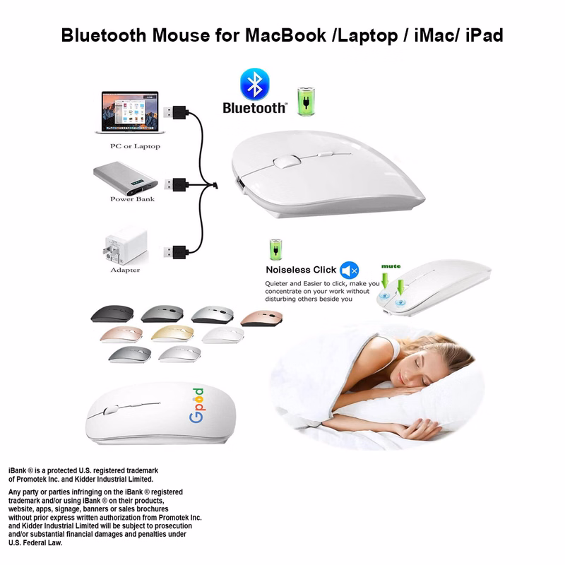 iBank ® Ultra-Thin Bluetooth Mouse, Comfortable and Lightweight