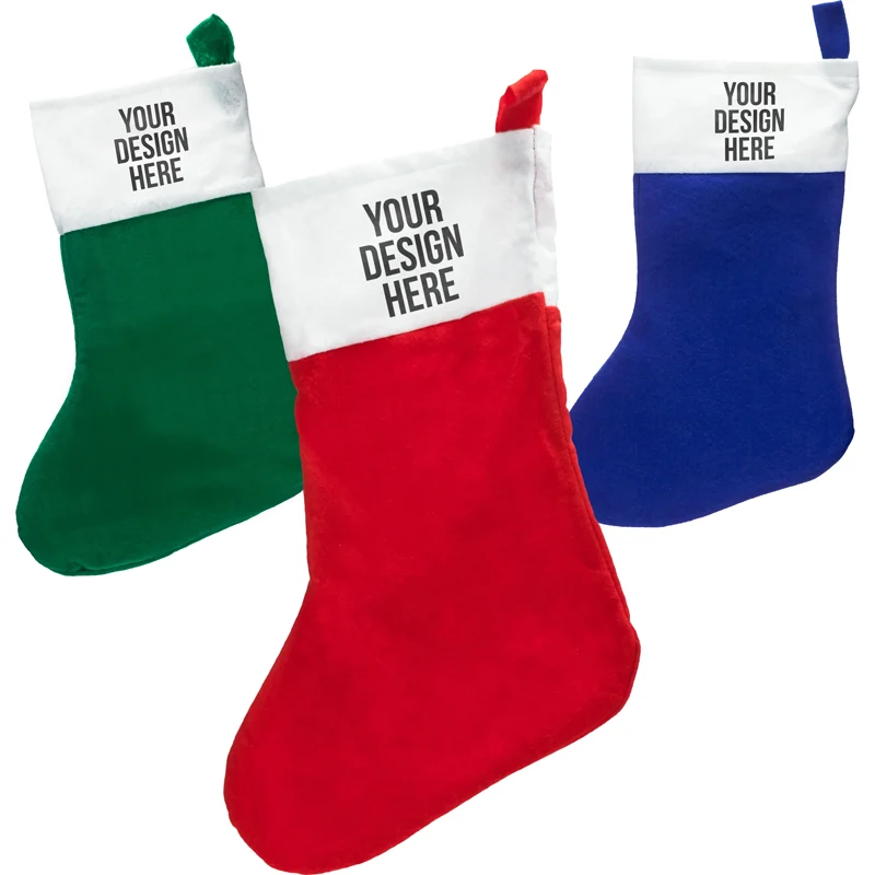 16" Felt Christmas Stockings 1