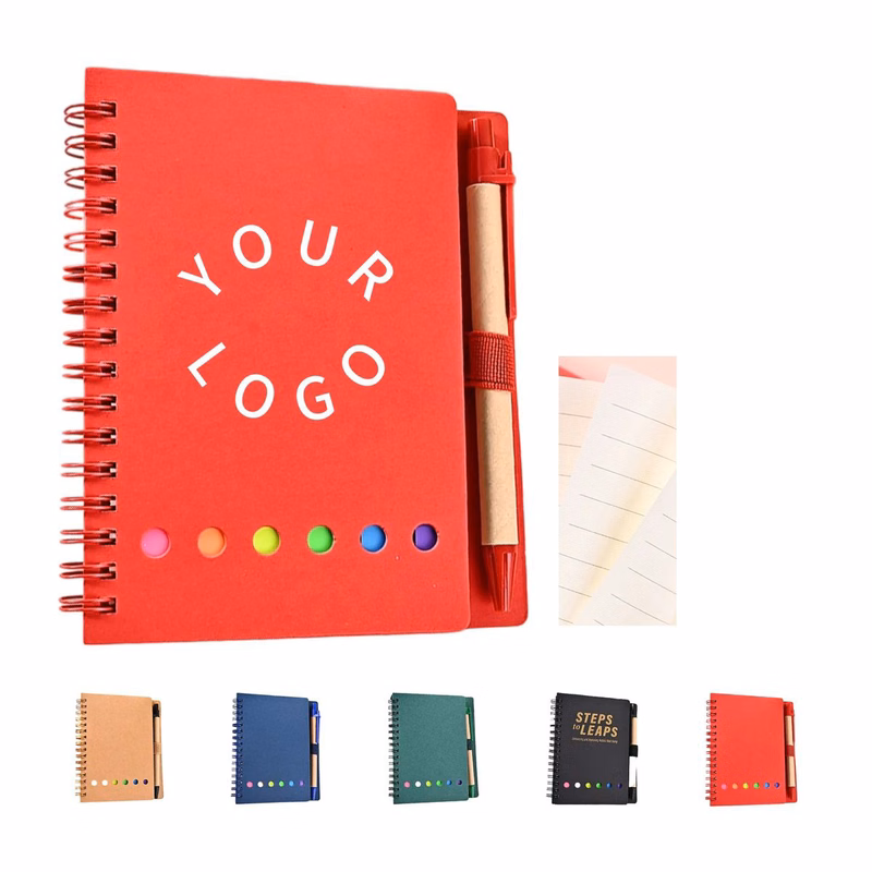 Paper Spiral Notepad with Portable Multi Function Design