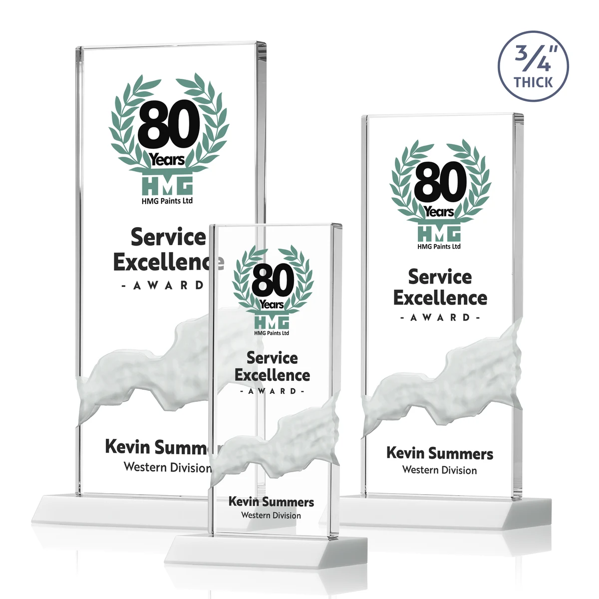 Poole VividPrint™ Award - White 1