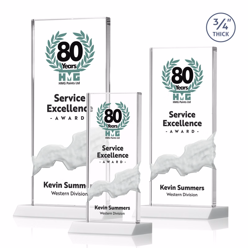 Poole VividPrint™ Award - White