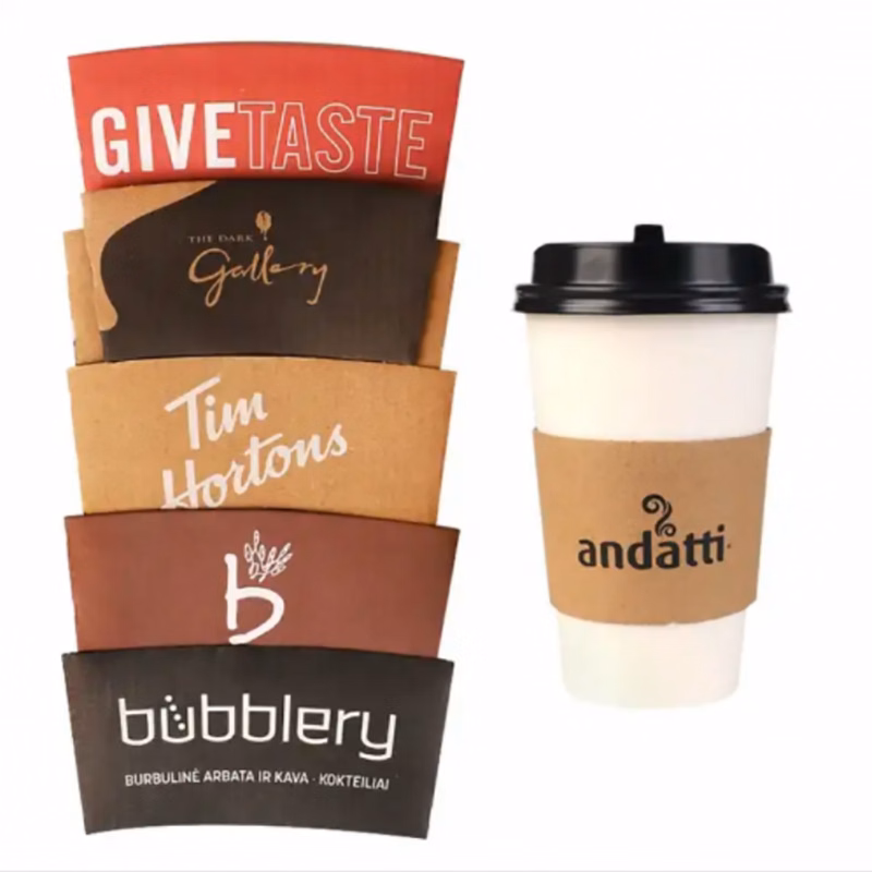 Kraft Paper Coffee Cup Sleeve