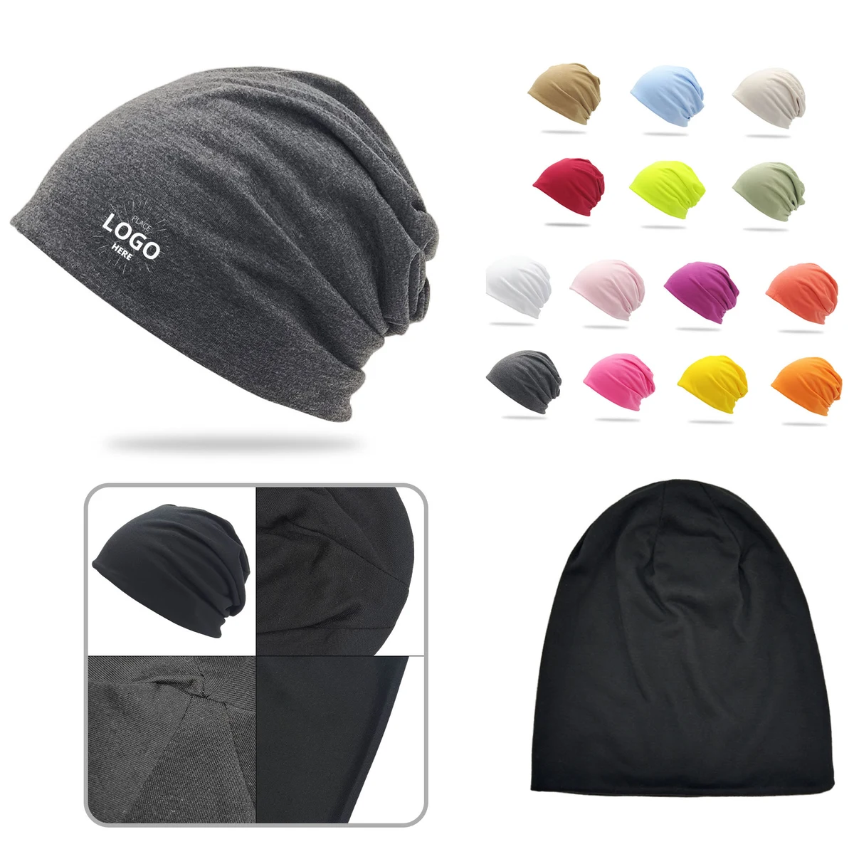 Solid Color Baggy Pile Hat 1