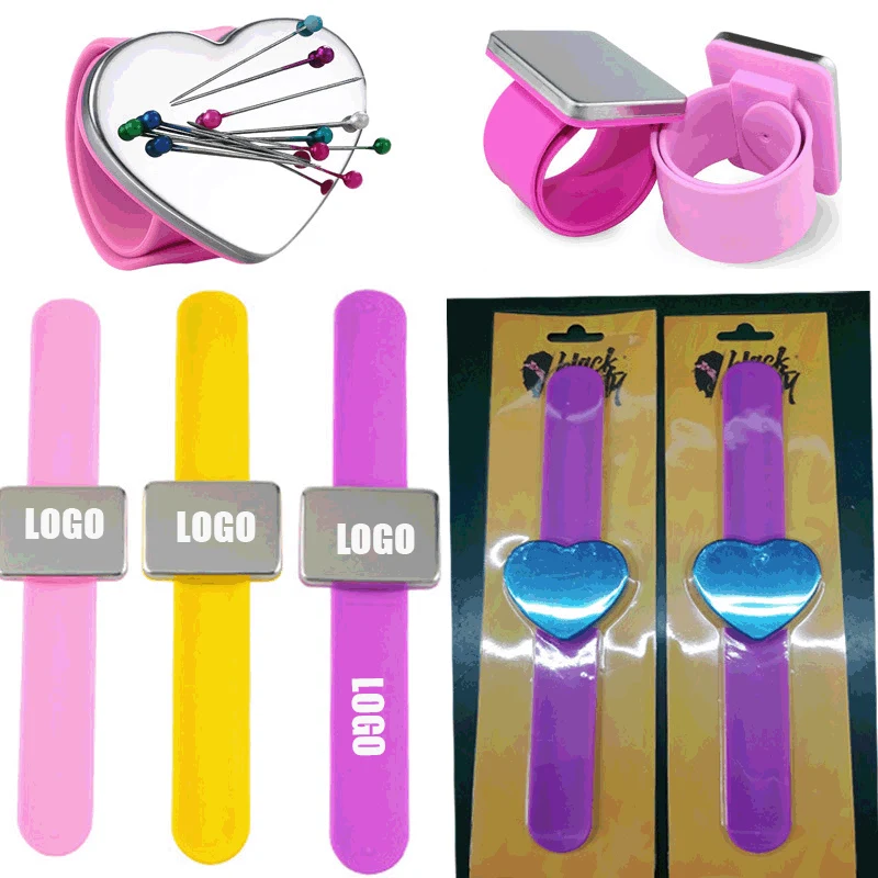 Magnetic Silicone Wrist Strap Bracelet/Magnetic Wrist Sewing Pincushion Pin Holder 1