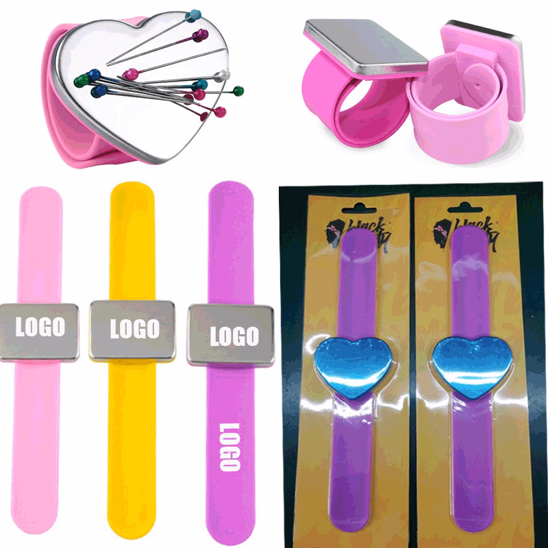 Magnetic Silicone Wrist Strap Bracelet/Magnetic Wrist Sewing Pincushion Pin Holder