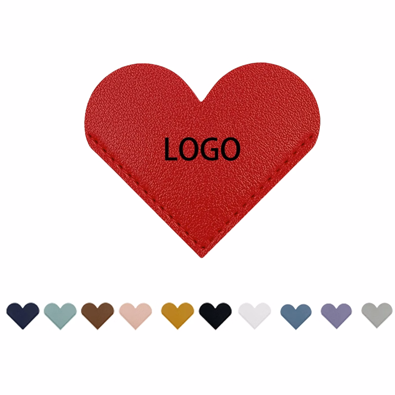 MOQ 100PCS Custom Logo Heart Shape Bookmarks