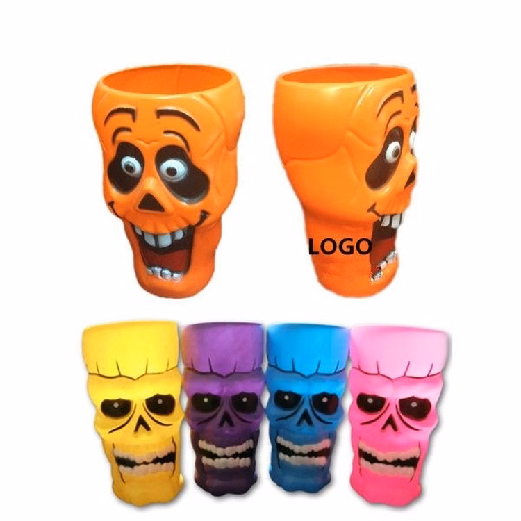 3D Halloween Plastic Party Cup - Skeleton/ Monster/ Pumpkin