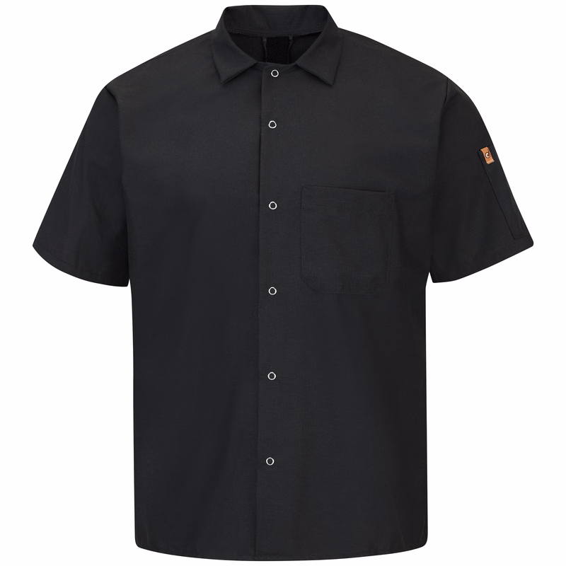 Red Kap® Men's Short Sleeve Cook Shirt with OilBlok + MIMIX®
