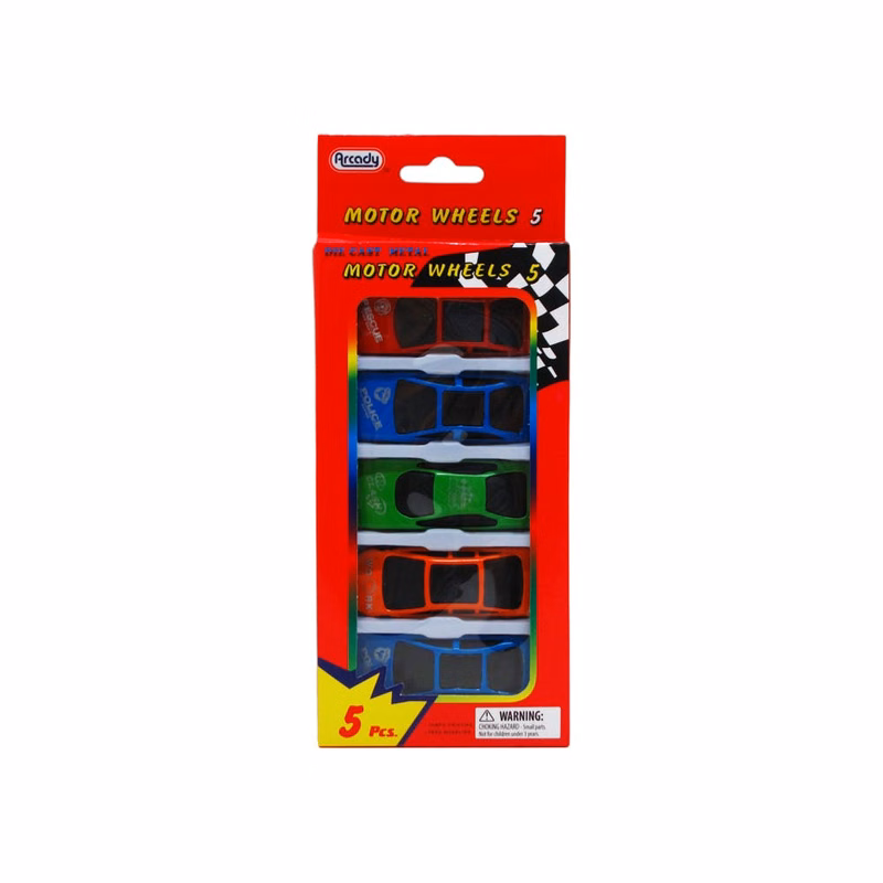 Motor Wheels Metal Cars 5-Pack