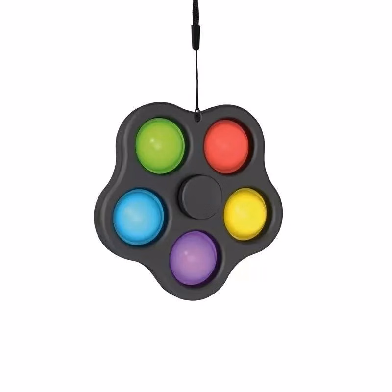 5 Fingers Push Bubble Fidget Spinner
