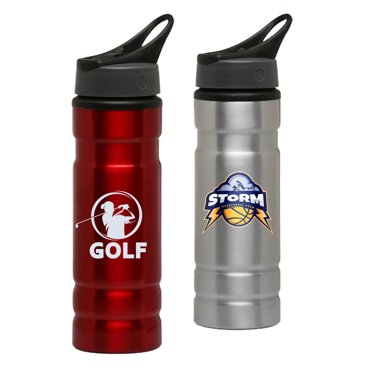 27.25 oz. Flip Top Spout Aluminum Water Bottles, custom water bottle with logo imprint 1