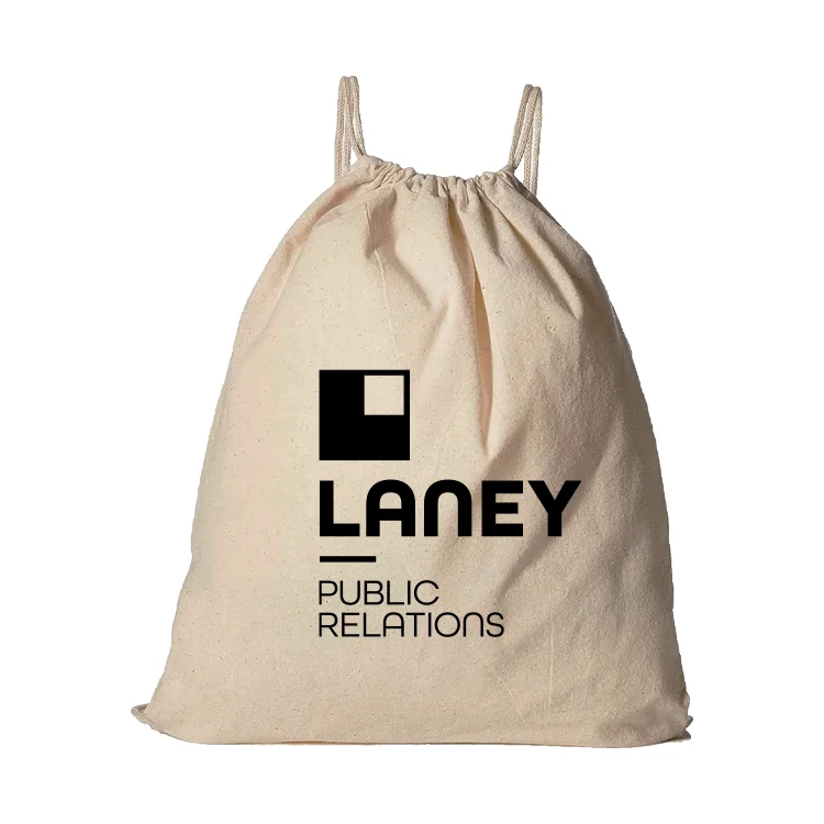 Overlook Organic Cotton Drawstring Backpack 1