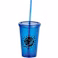 Iceberg 16oz Double-Wall Tumbler w/Straw