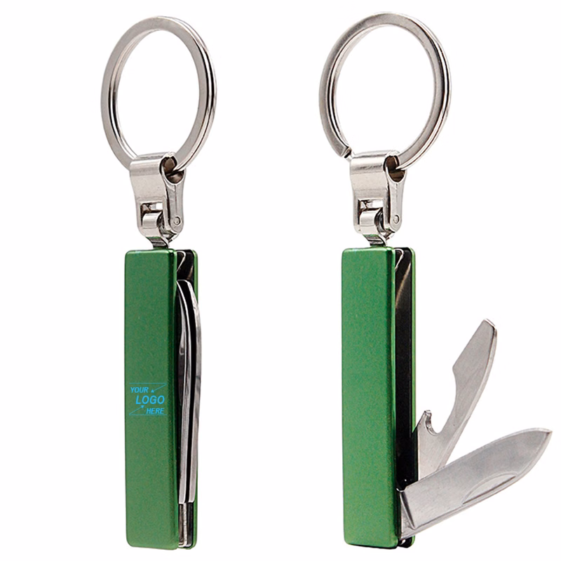 Compact Stainless Steel Pocket Knife Keychain