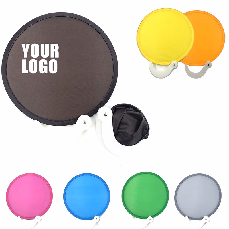 Custom Printed Round Folded Fan