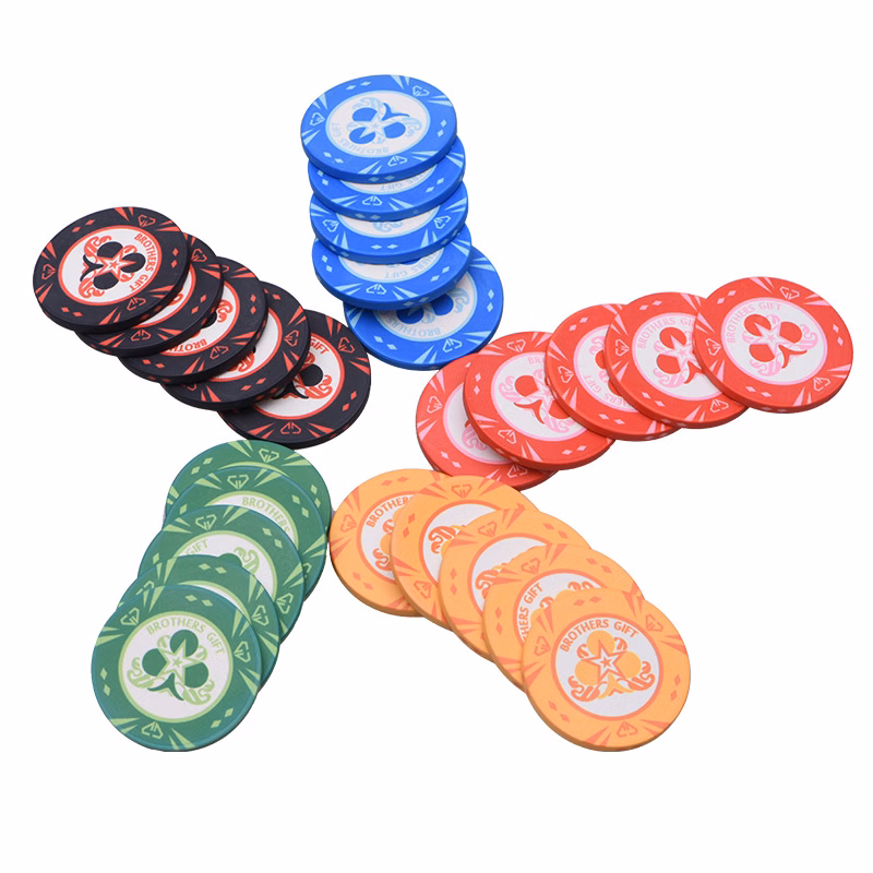Custom Porcelain Poker Chip With Full Color Imprint