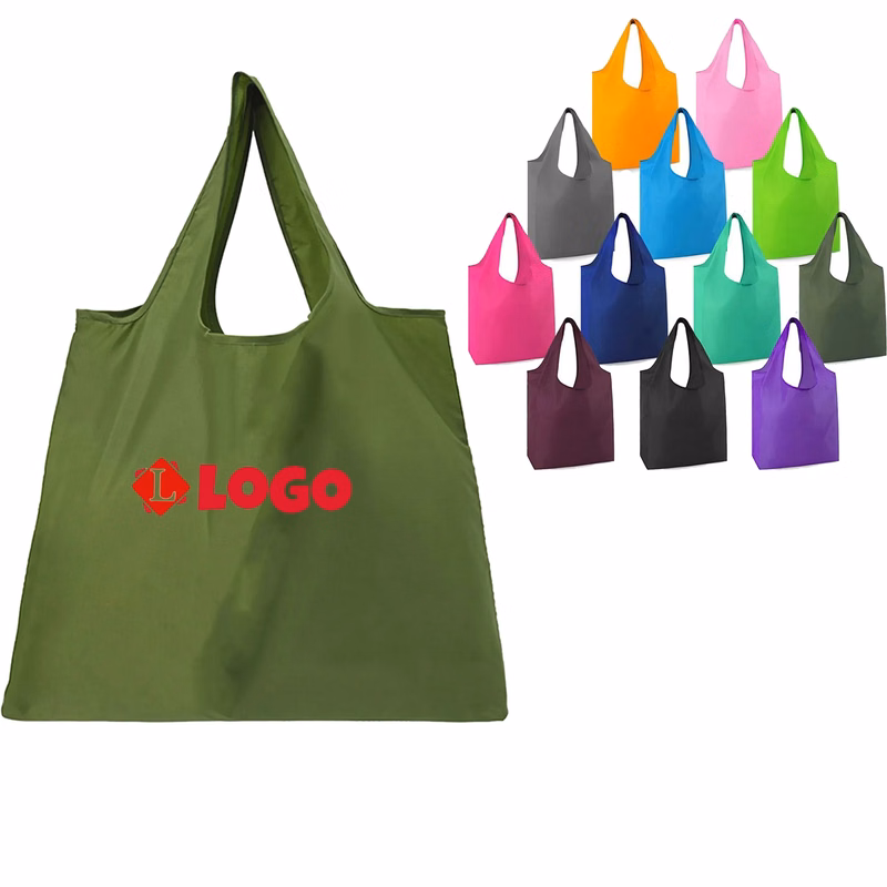 Polyester Folding Shopper Tote Bag