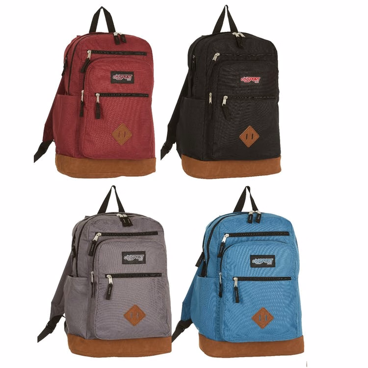 18.5" Classic Backpack - Assorted Colors Leatherette Bottom