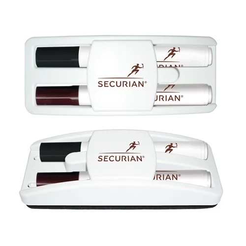 Dry Erase Gear Dry Erase Marker & Eraser Set - Black & Brown 1