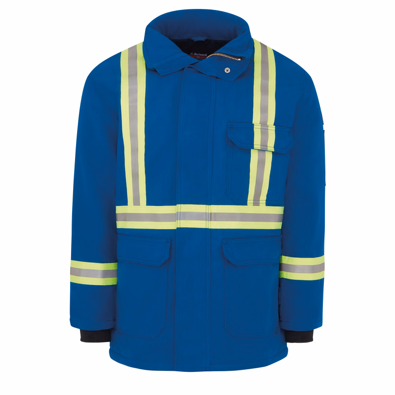 Bulwark® Men's Heavyweight Nomex FR Insulated Deluxe Parka with Reflective Trim