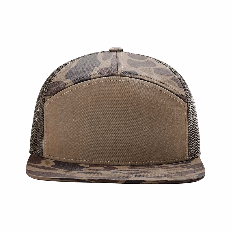 Printed Seven-Panel Trucker Cap - 168P