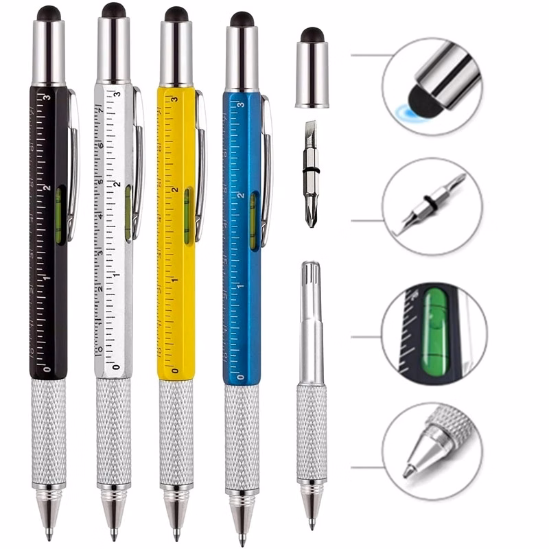 6 In 1 Stylus Multi Tool Ballpoint Pen