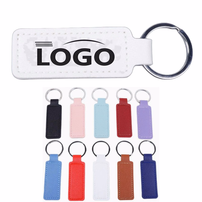 Keychain Leather Square