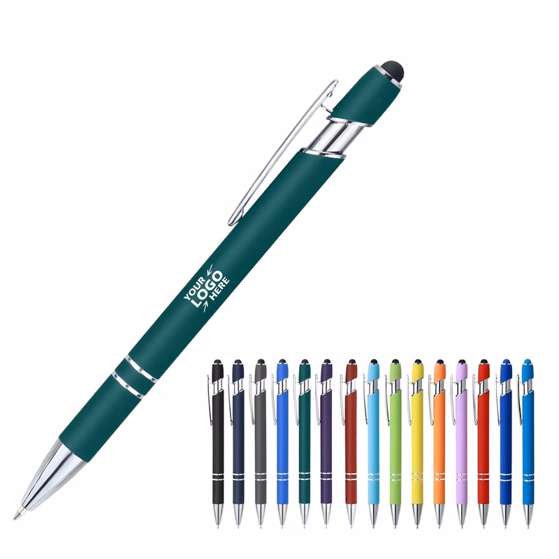 Multi-Color Aluminum Pen & Stylus Combo for Professional